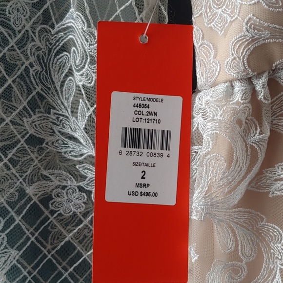 Monique Lhuillier Floral Lace Dress - Picture 3 of 5